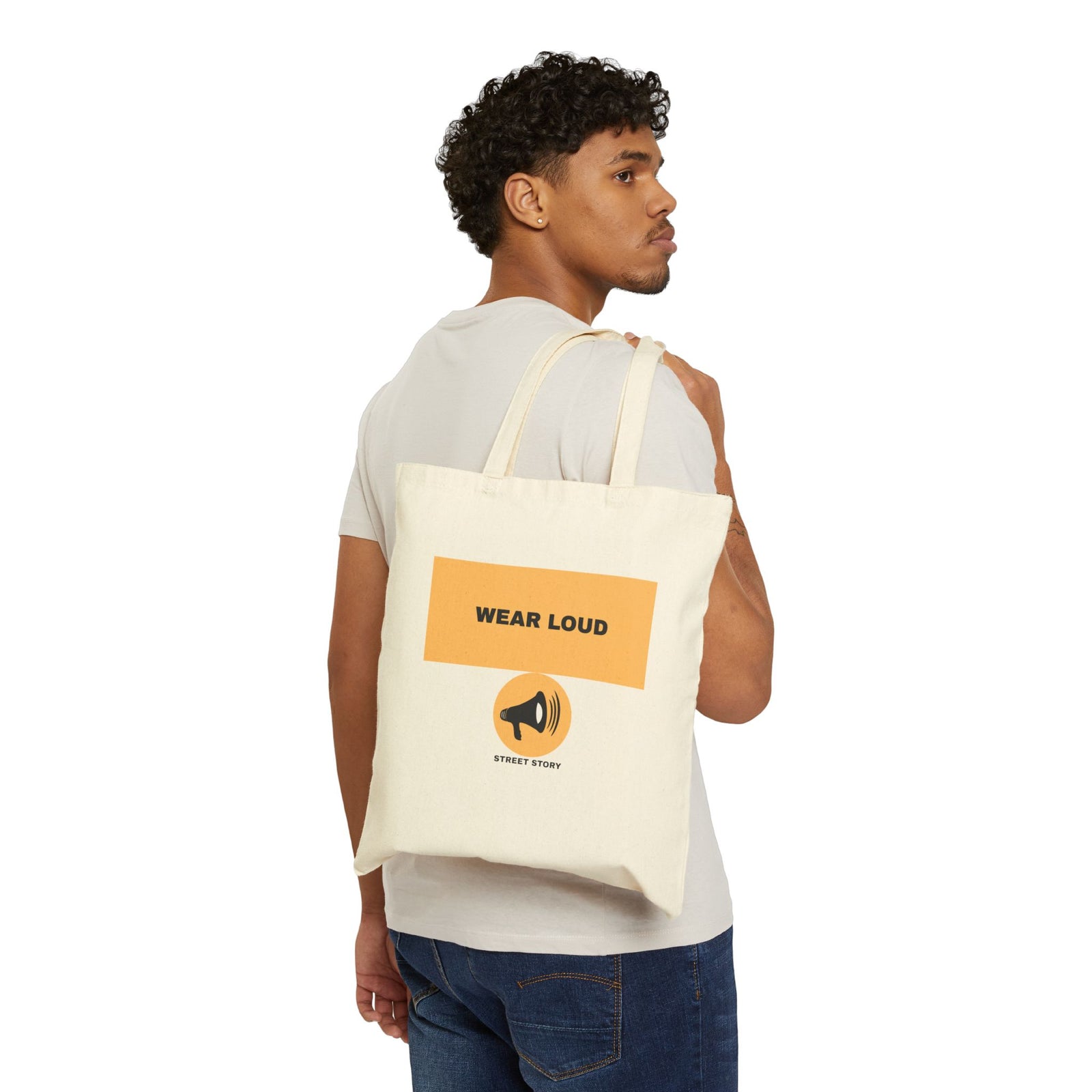 Cotton Canvas Tote Bag — Natural