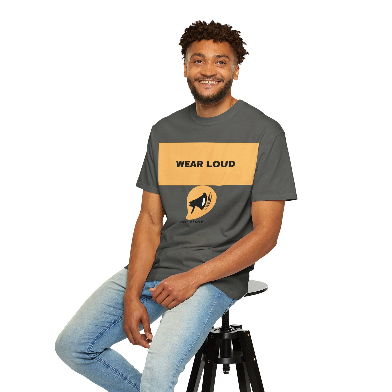 Wear Loud Graphic T-Shirt — Megaphone Street Story Tee