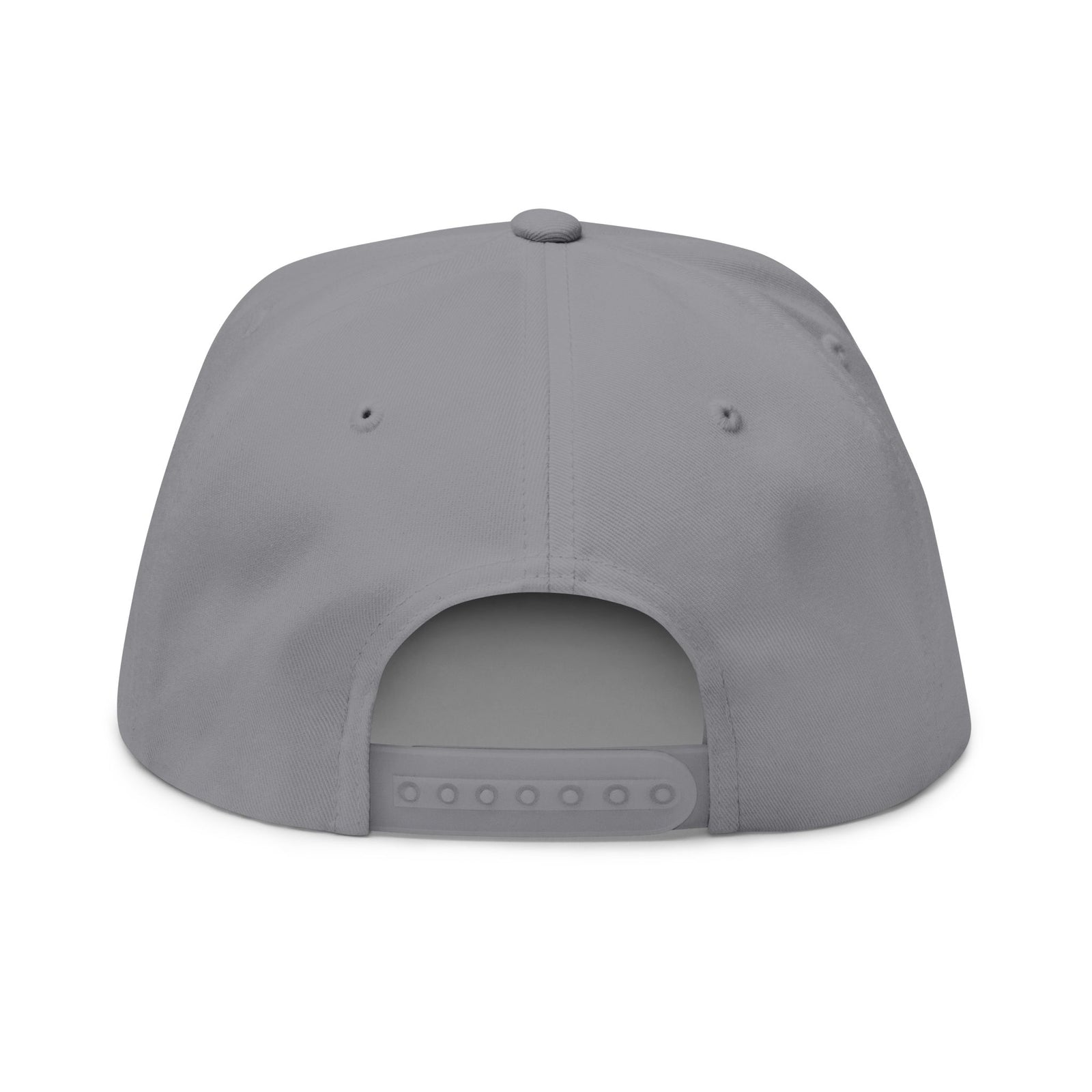 Wear Loud Flat Bill Cap — Street Story Embroidered Snapback — Grey