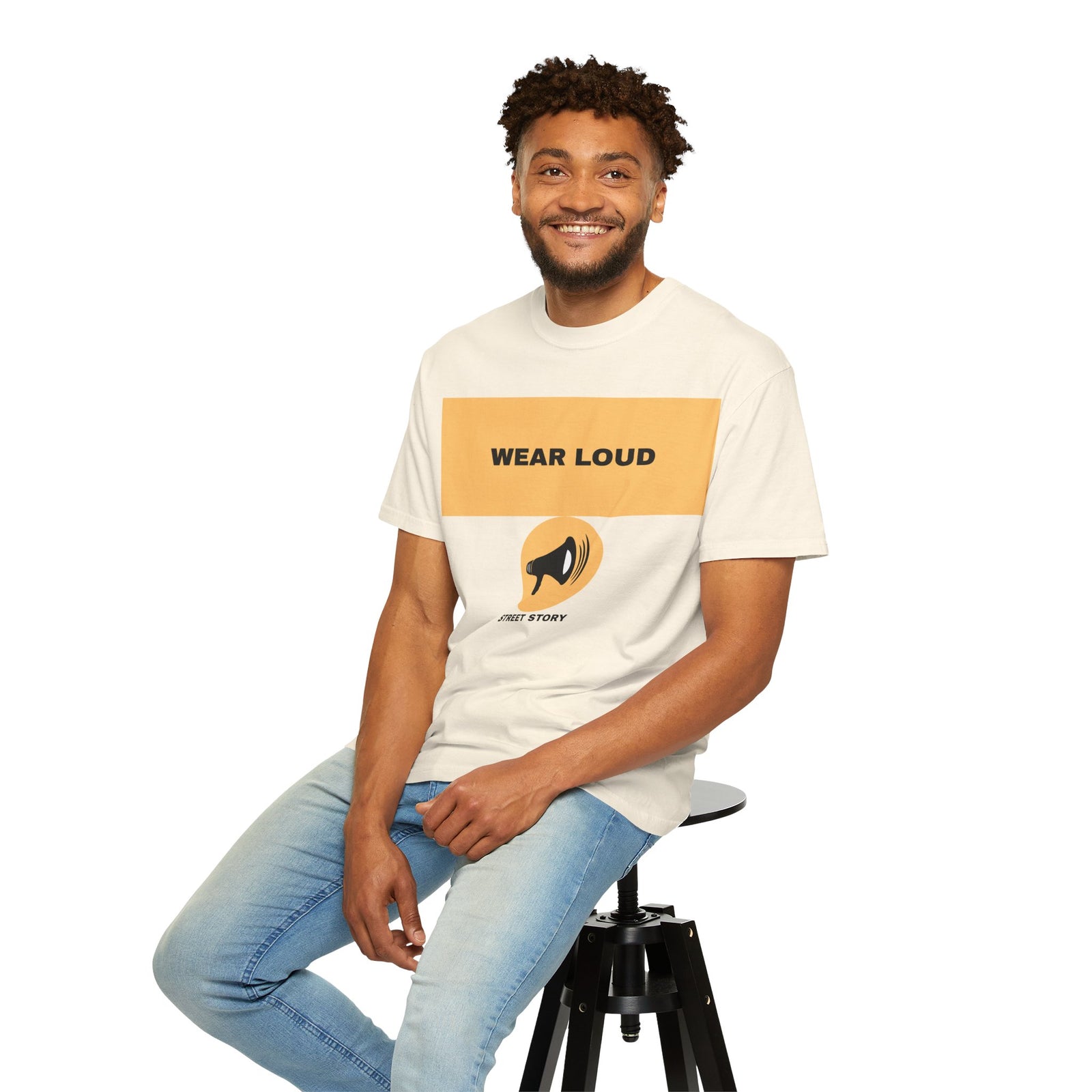 Wear Loud Graphic T-Shirt — Megaphone Street Story Tee
