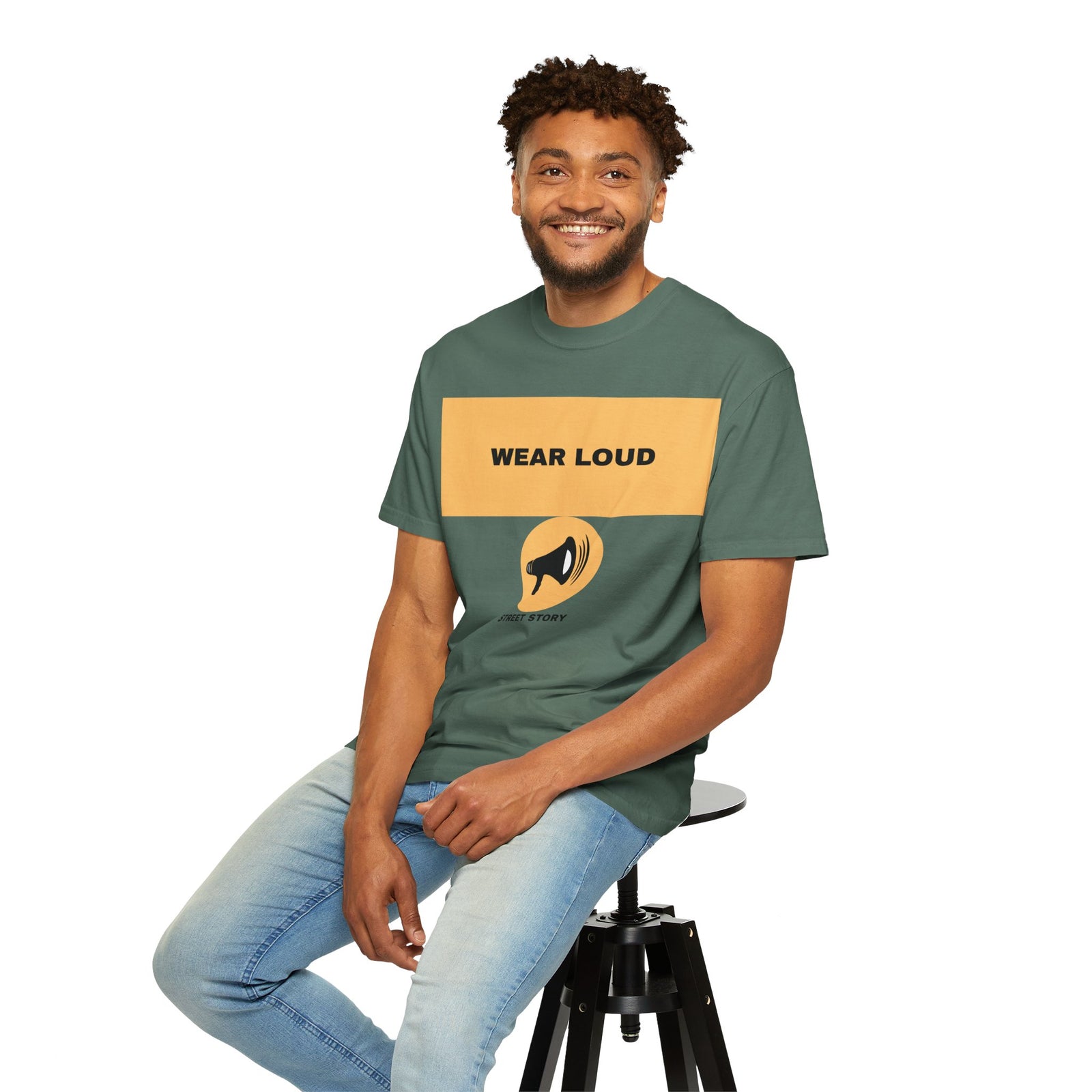 Wear Loud Graphic T-Shirt — Megaphone Street Story Tee