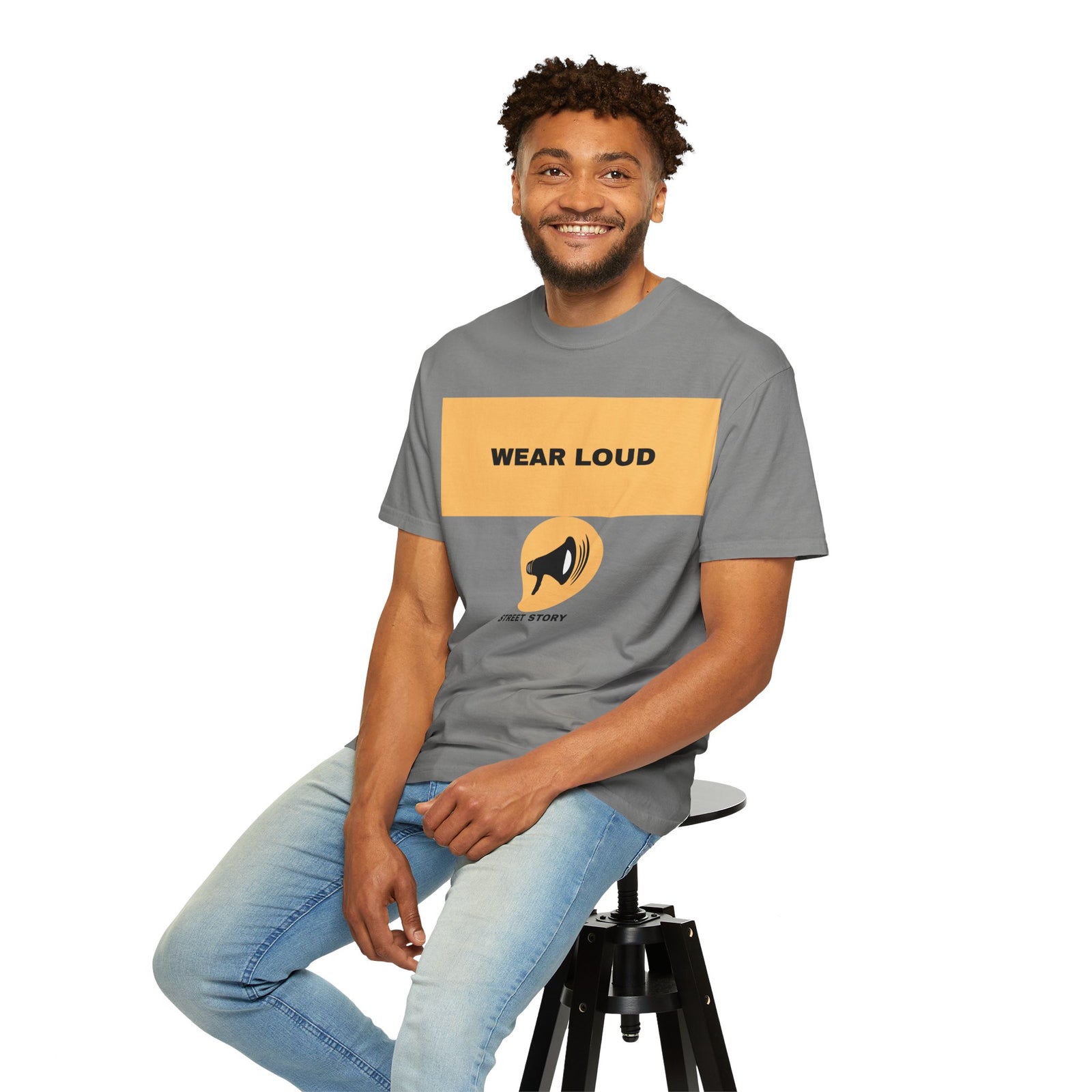 Wear Loud Graphic T-Shirt — Megaphone Street Story Tee
