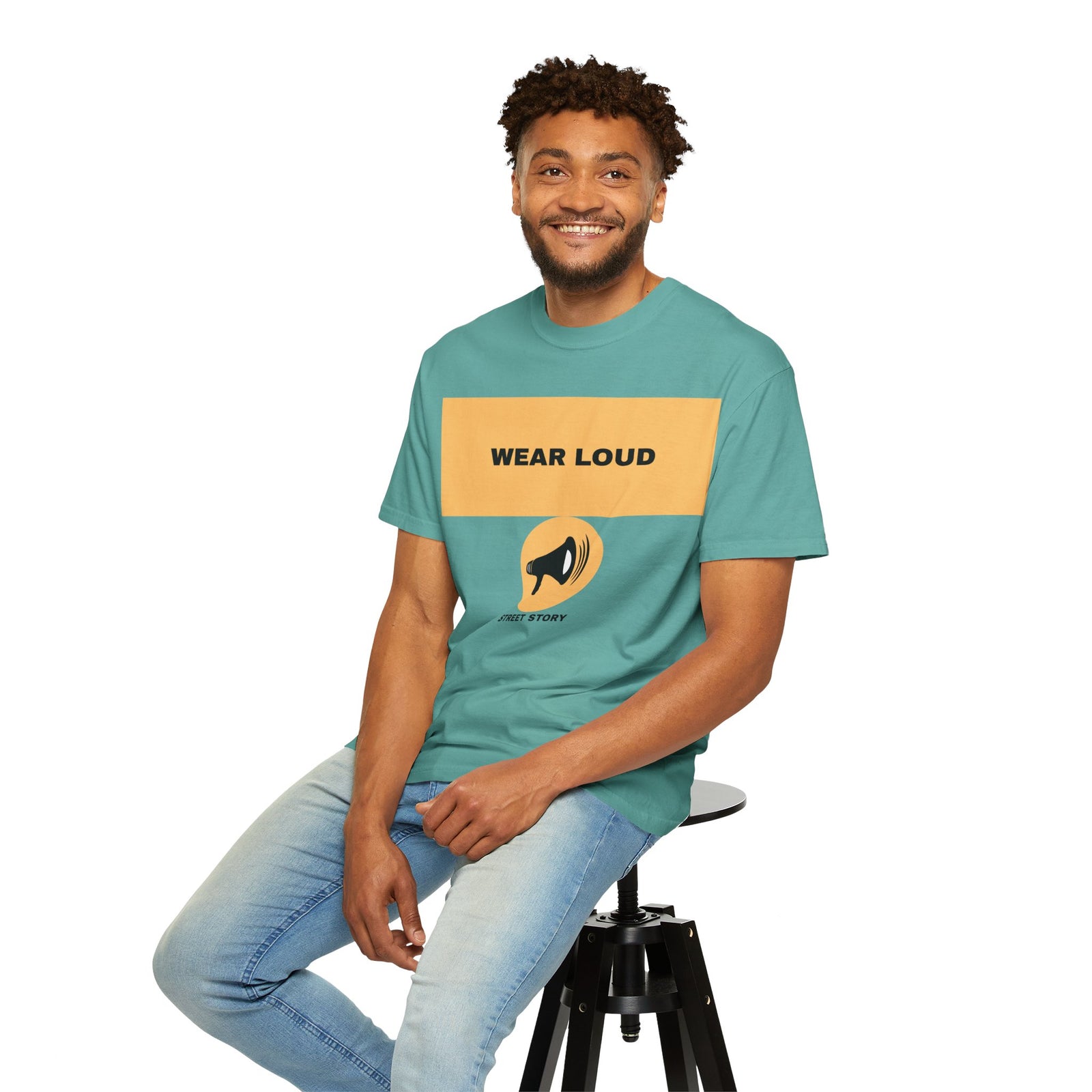 Wear Loud Graphic T-Shirt — Megaphone Street Story Tee